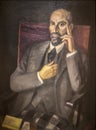Juan Ramon Jimenez portrait. Famous spanish poet Nobel Prize in
